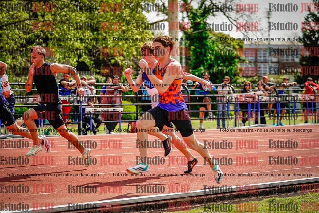 Fotos de los 100 m de varones