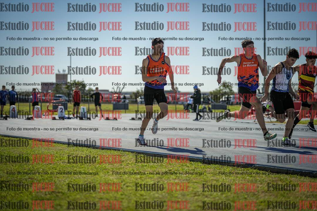 Fotos de los 100 m llanos de varones