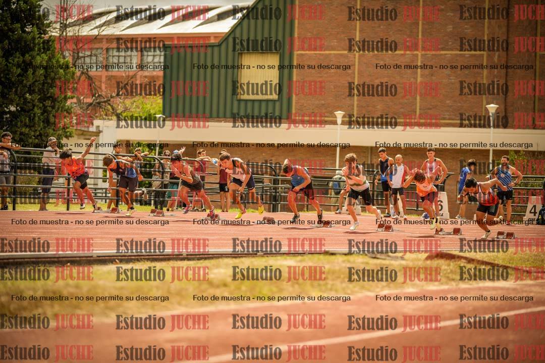 Fotos de los 100 m llanos de varones