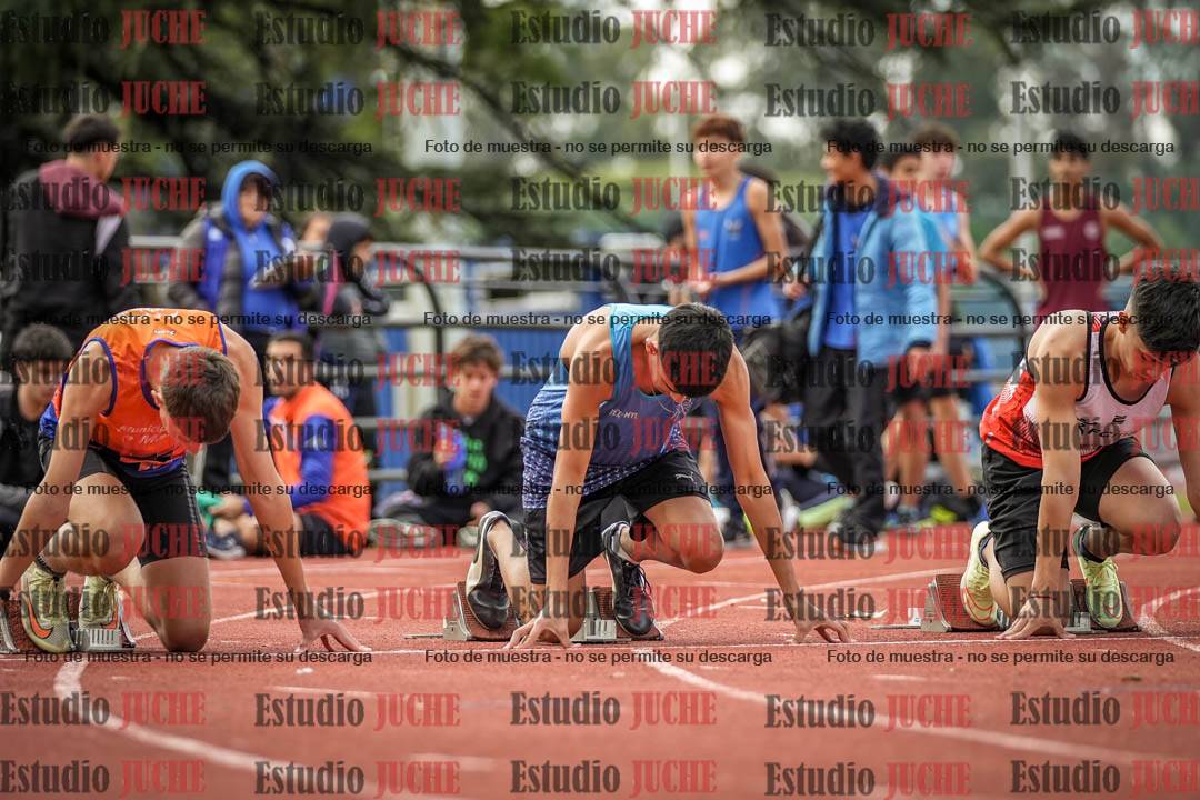 Fotos de los 100 m llanos de varones