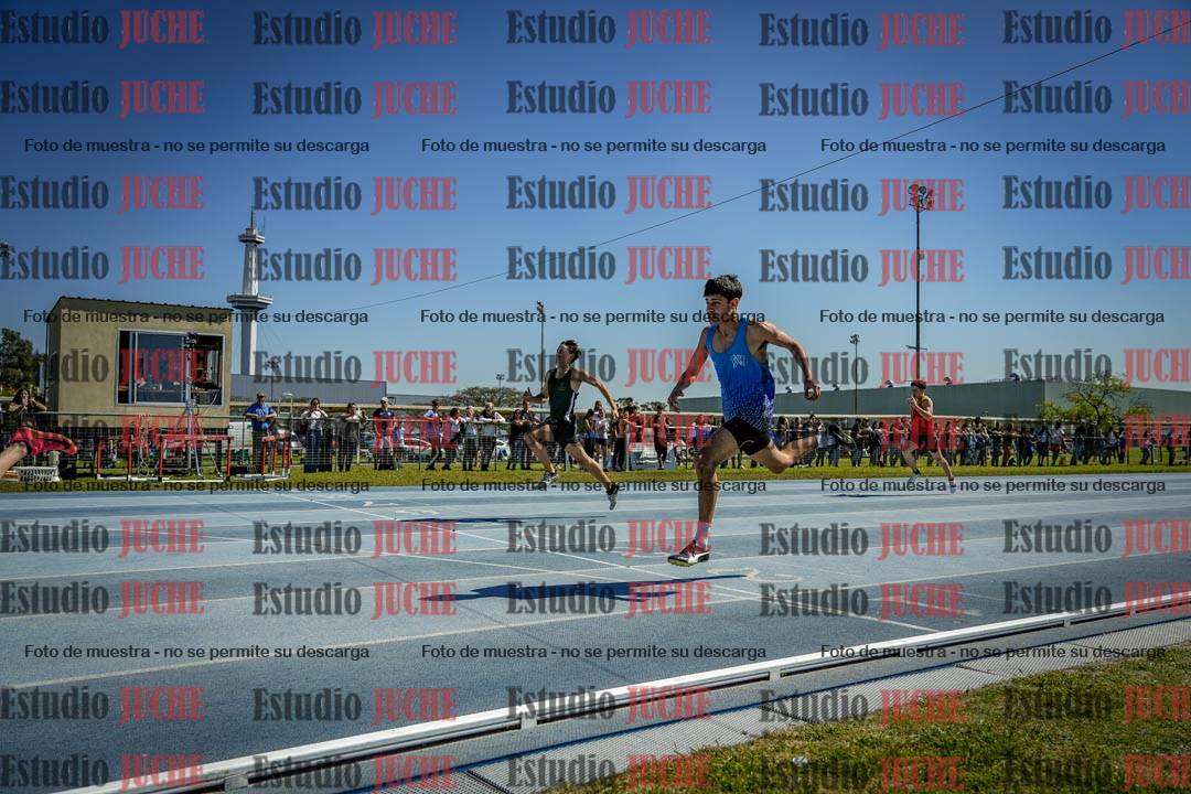 Fotos de los 100 m llanos de varones