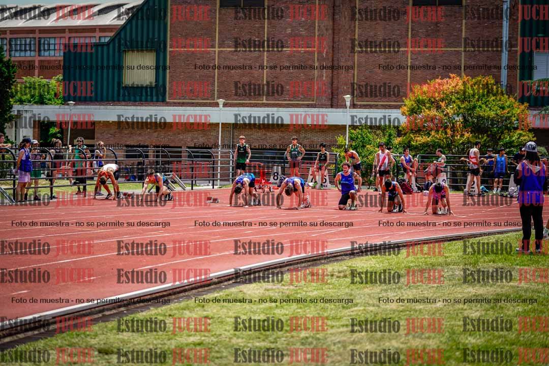 Fotos de los 100 m llanos de varones