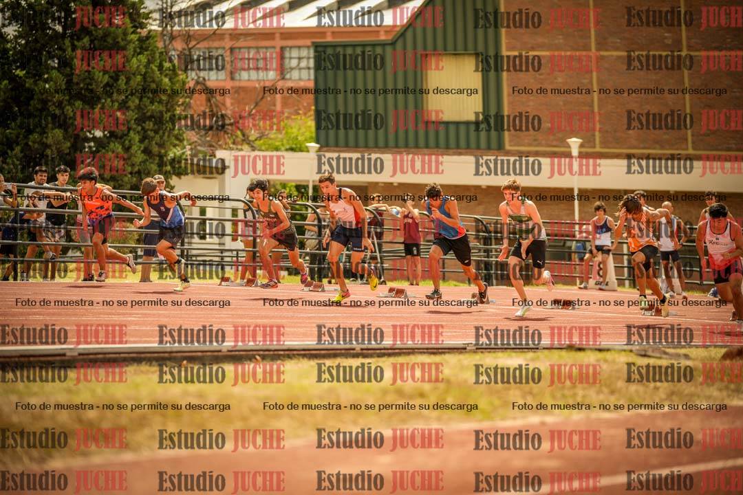Fotos de los 100 m llanos de varones