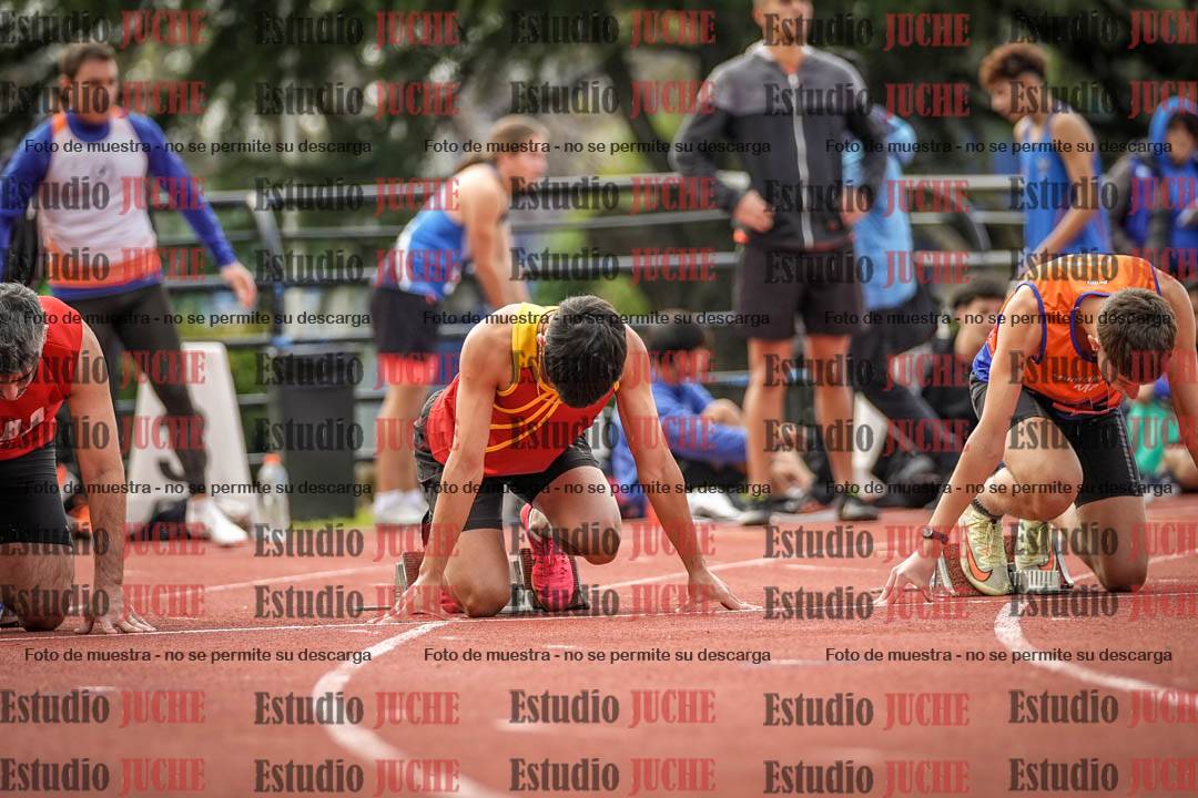 Fotos de los 100 m llanos de varones