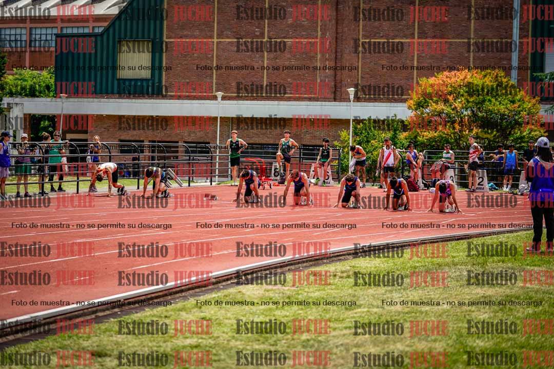 Fotos de los 100 m llanos de varones