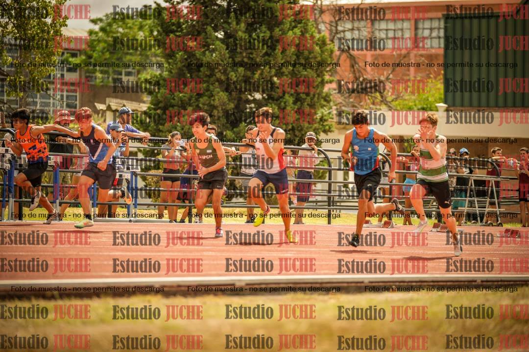 Fotos de los 100 m llanos de varones