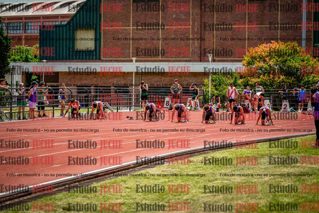 Fotos de los 100 m llanos de varones