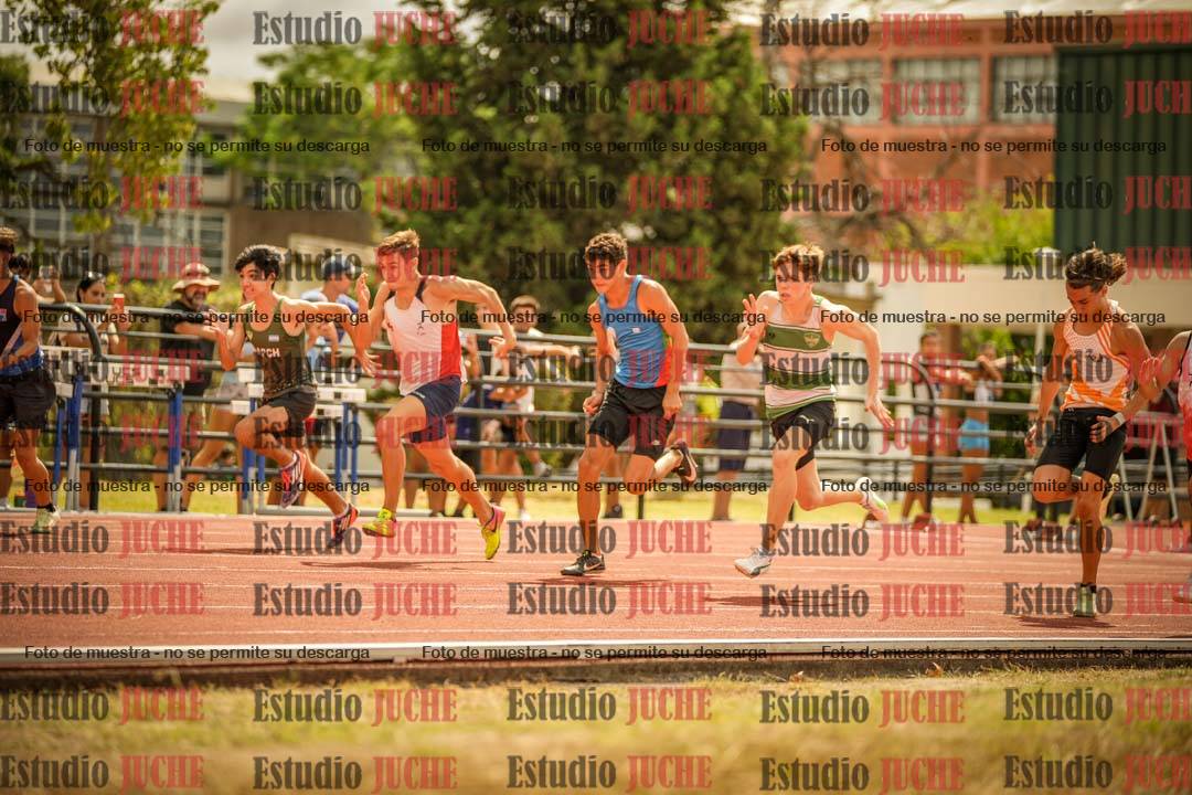 Fotos de los 100 m llanos de varones