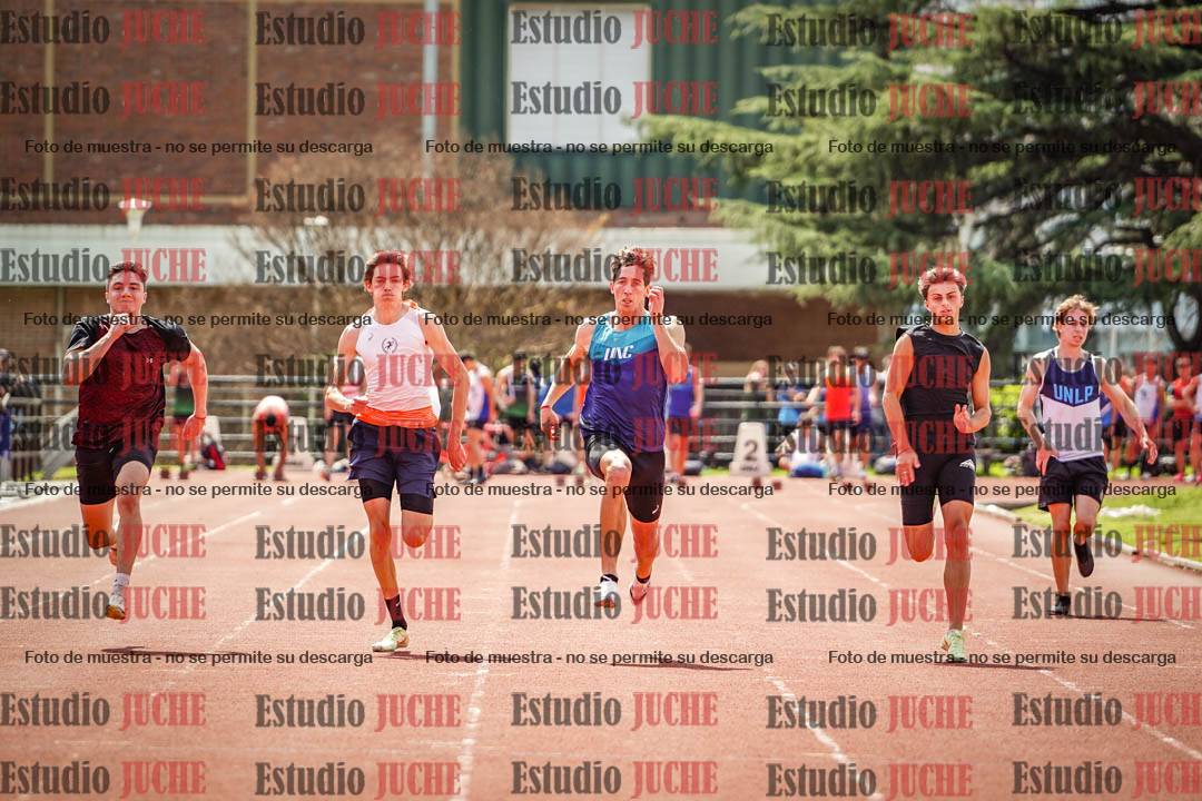 Fotos de los 100 m de varones