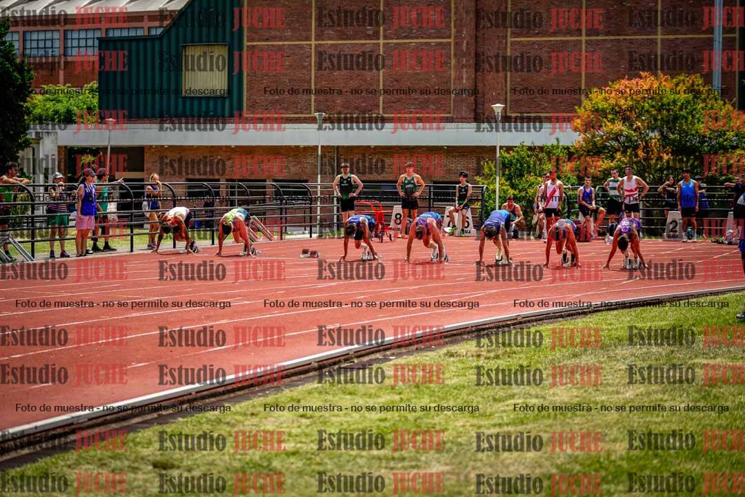 Fotos de los 100 m llanos de varones