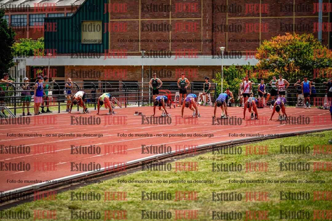 Fotos de los 100 m llanos de varones