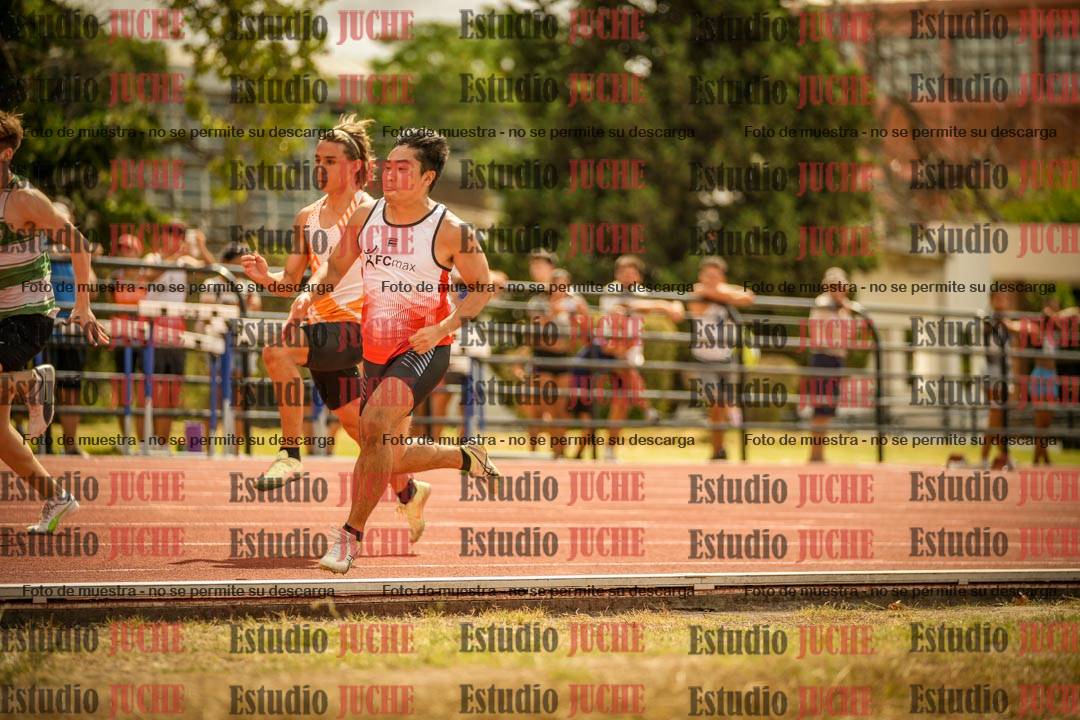 Fotos de los 100 m llanos de varones
