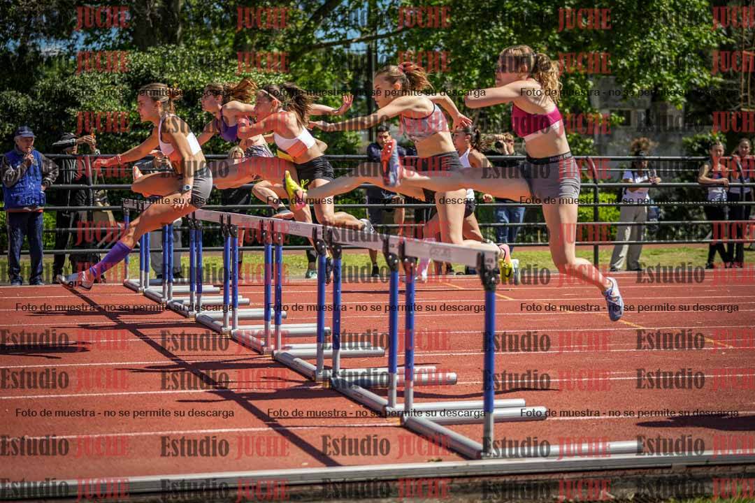 Fotos de los 100 m con vallas de mujeres