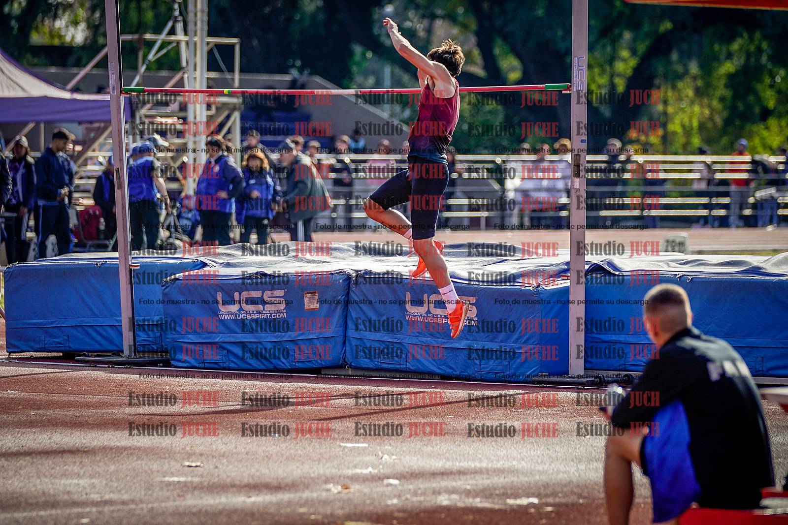 Fotos del salto en alto de varones