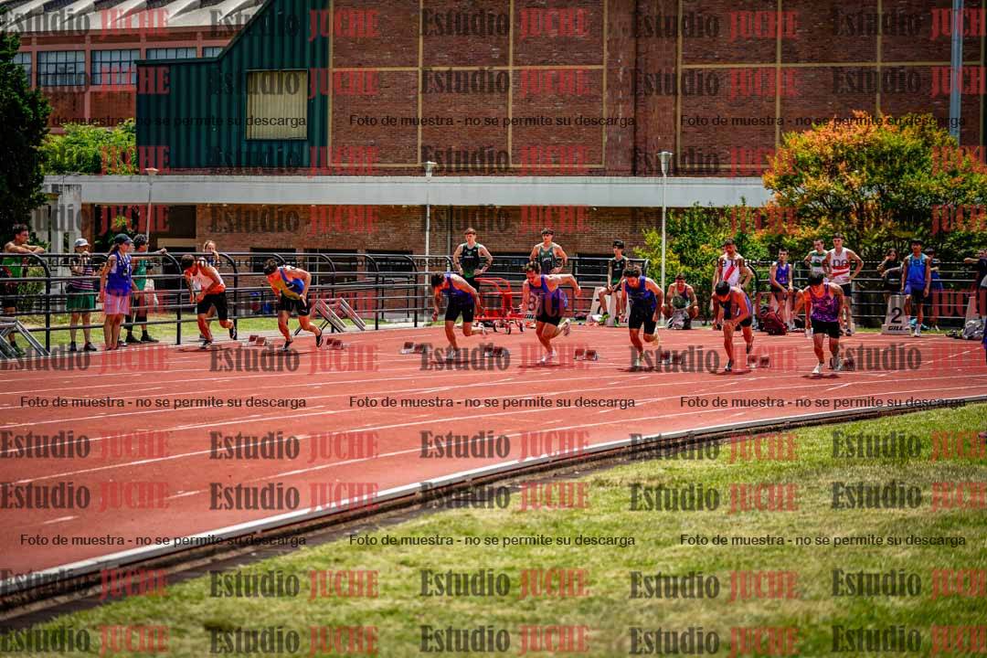 Fotos de los 100 m llanos de varones