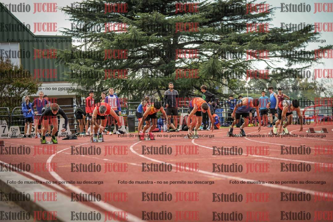 Fotos de los 100 m llanos de varones