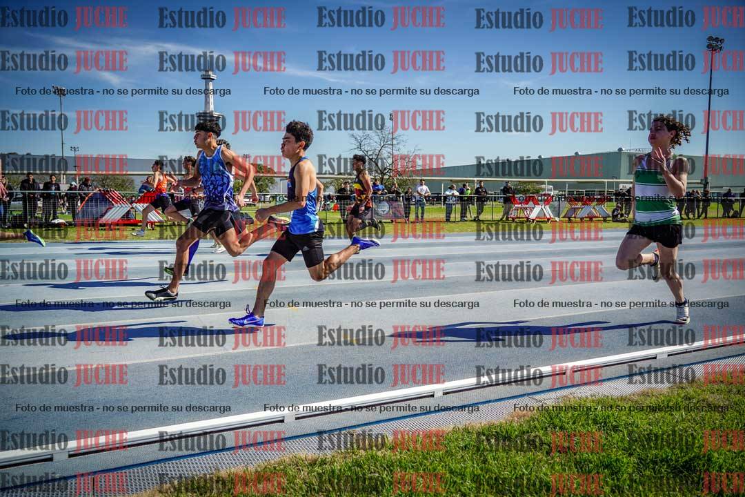 Fotos de los 100 m llanos de varones