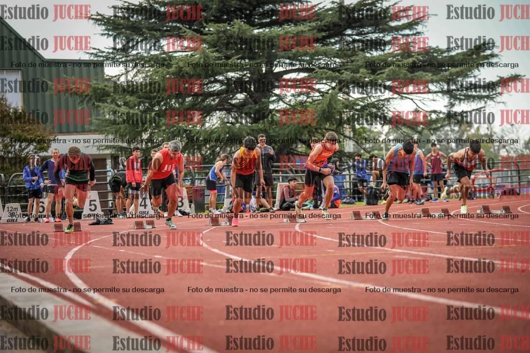 Fotos de los 100 m llanos de varones
