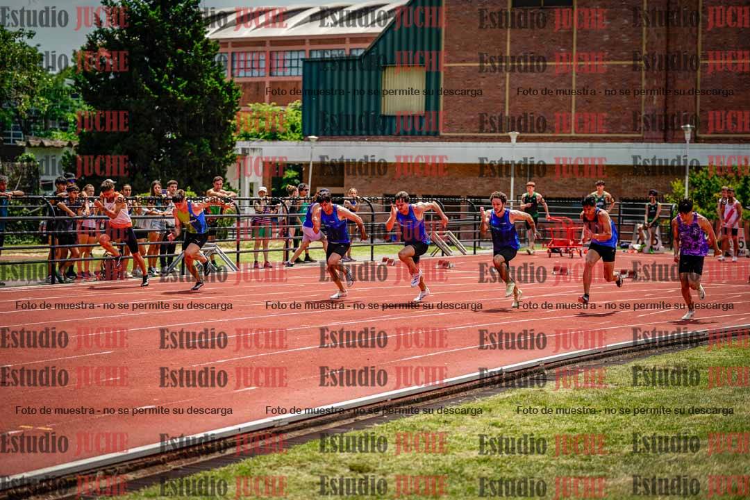Fotos de los 100 m llanos de varones