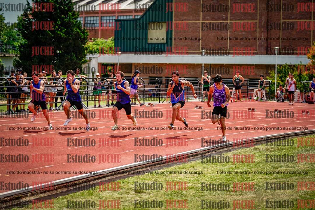 Fotos de los 100 m llanos de varones