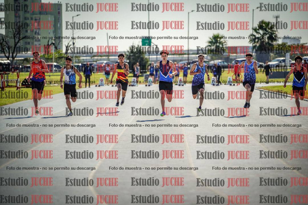 Fotos de los 100 m llanos de varones
