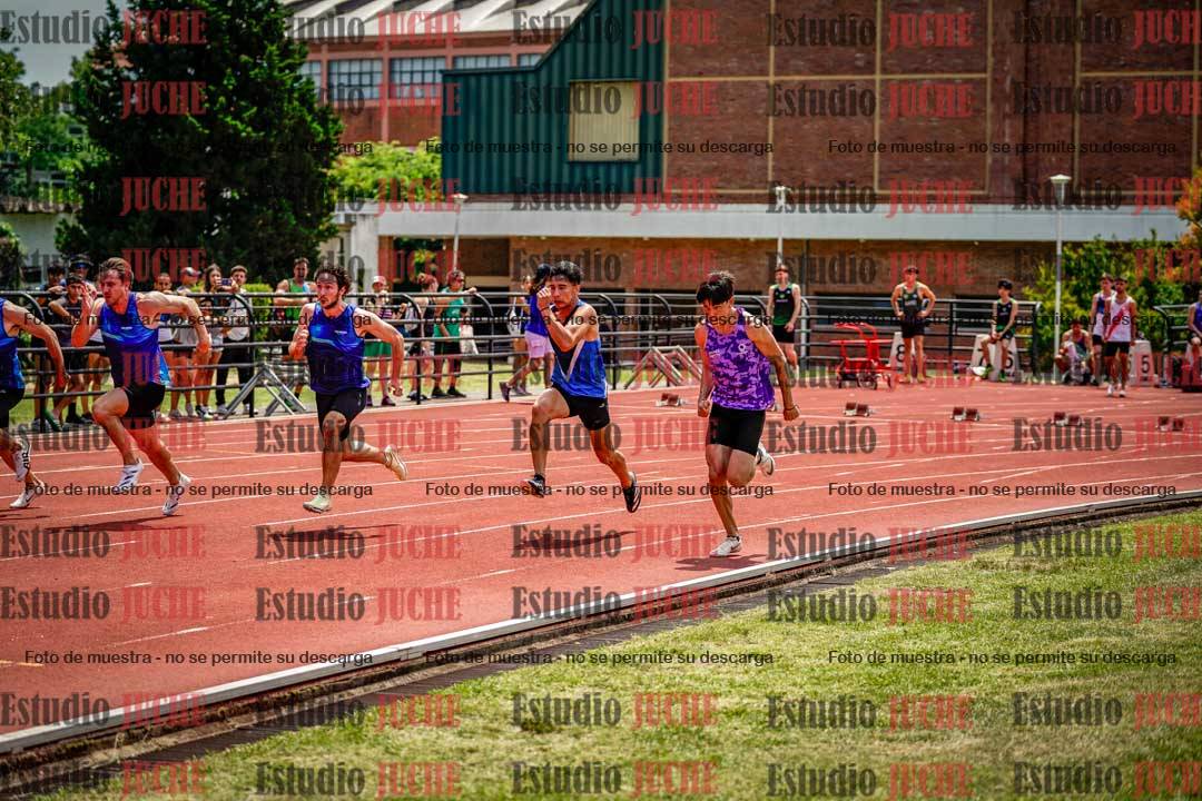 Fotos de los 100 m llanos de varones