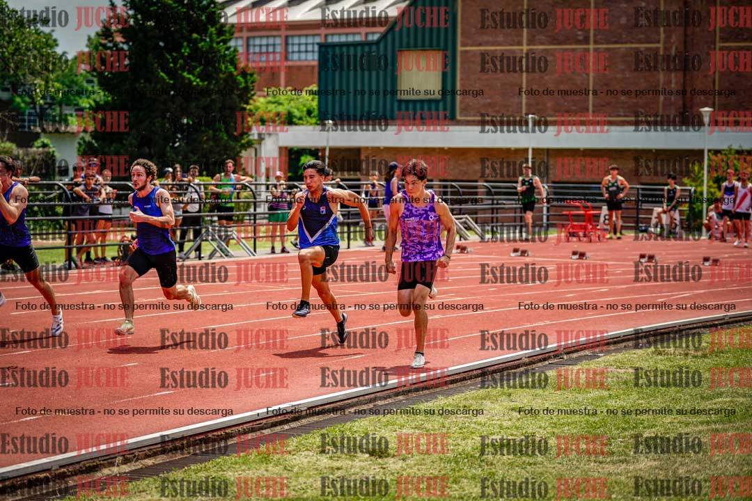 Fotos de los 100 m llanos de varones
