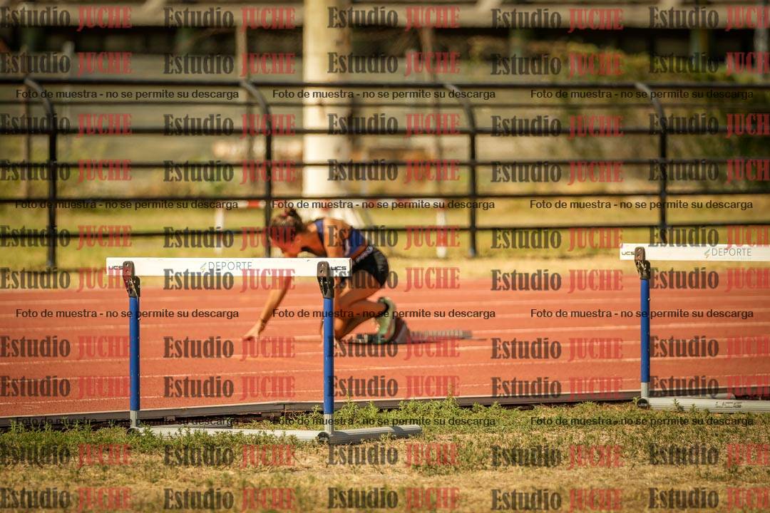 Fotos de los 295 m con vallas de mujeres