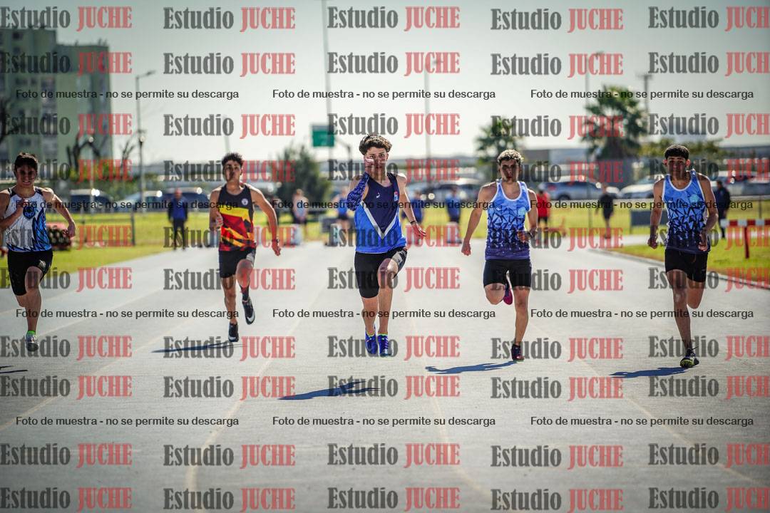 Fotos de los 100 m llanos de varones