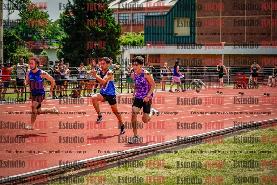 Fotos de los 100 m llanos de varones