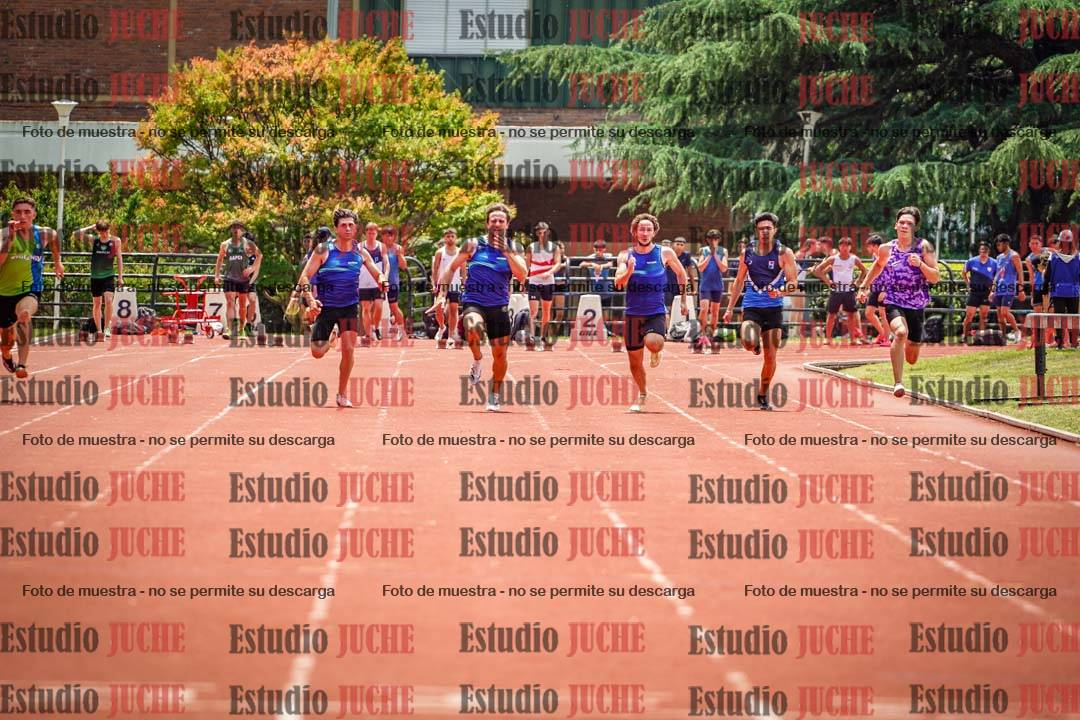 Fotos de los 100 m llanos de varones