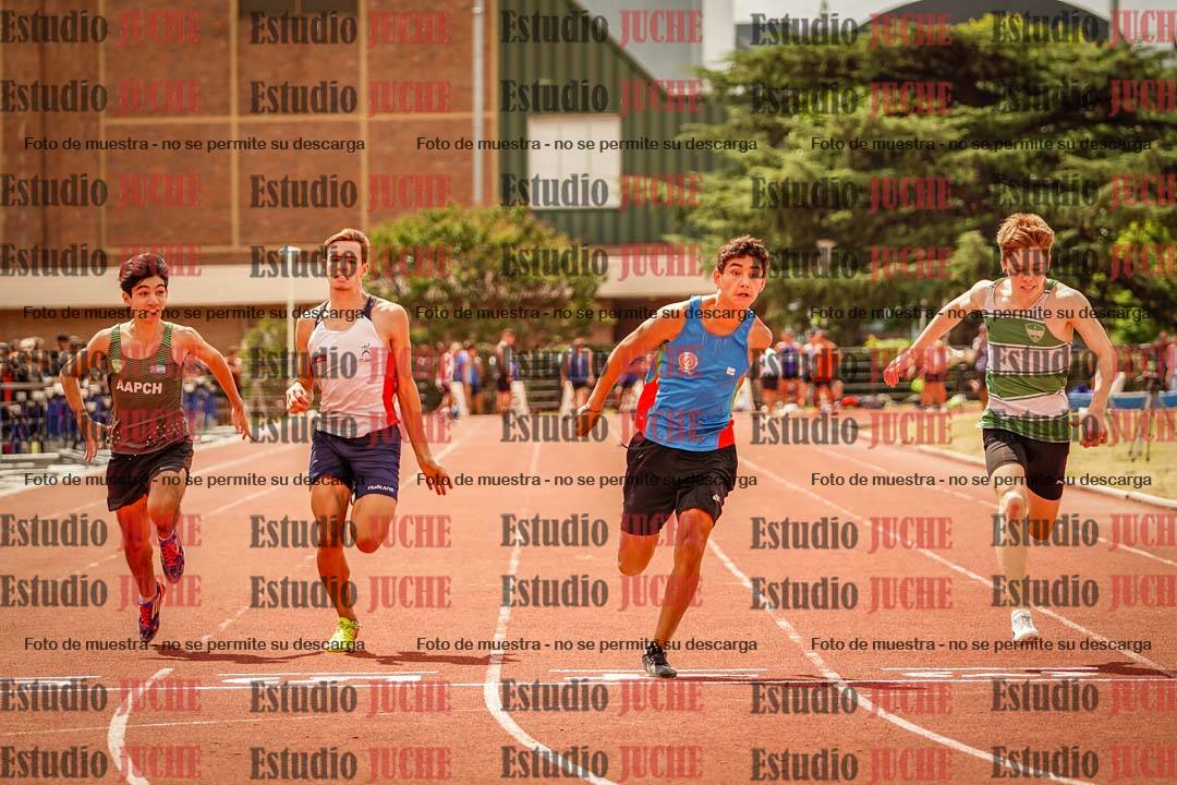 Fotos de los 100 m llanos de varones