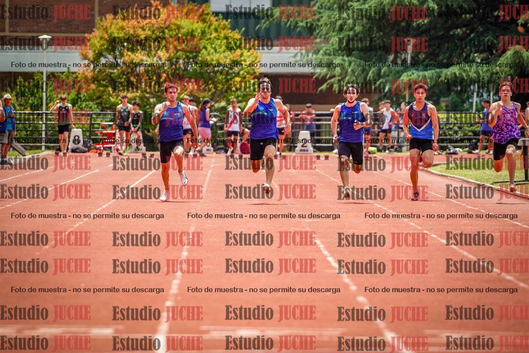 Fotos de los 100 m llanos de varones