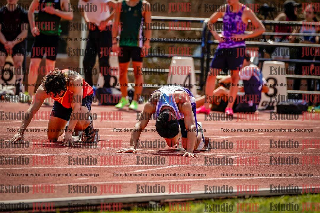 Fotos de los 100 m de varones