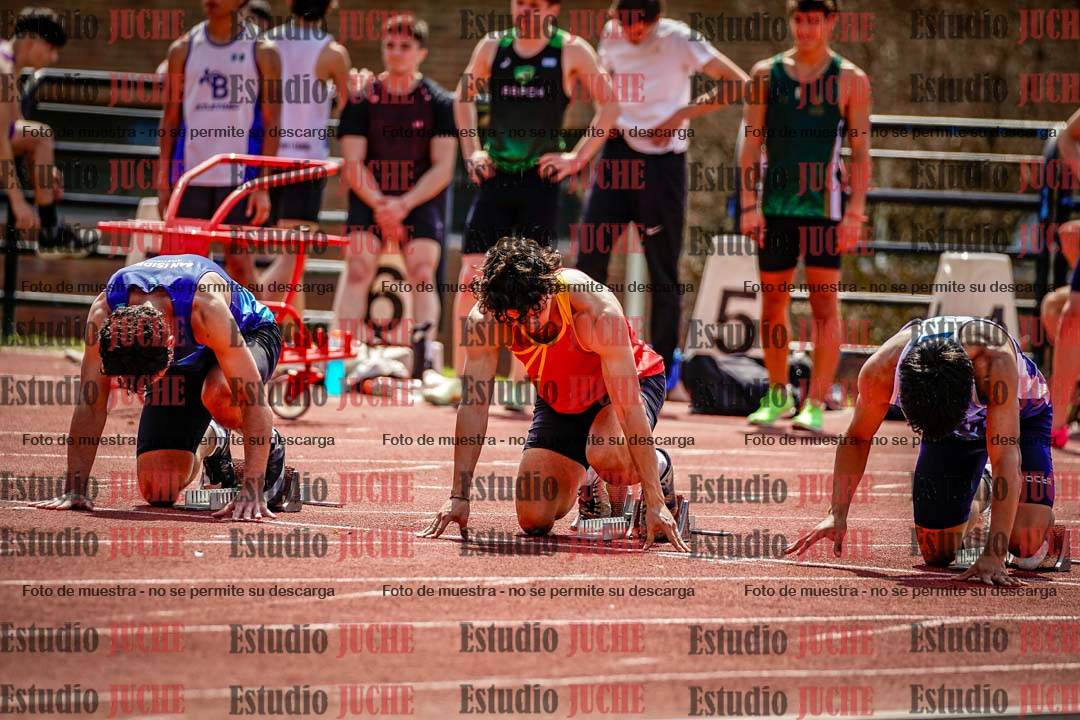 Fotos de los 100 m de varones
