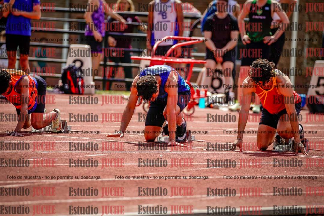 Fotos de los 100 m de varones
