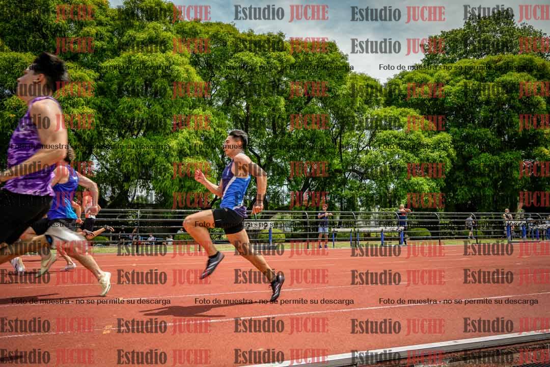 Fotos de los 100 m llanos de varones