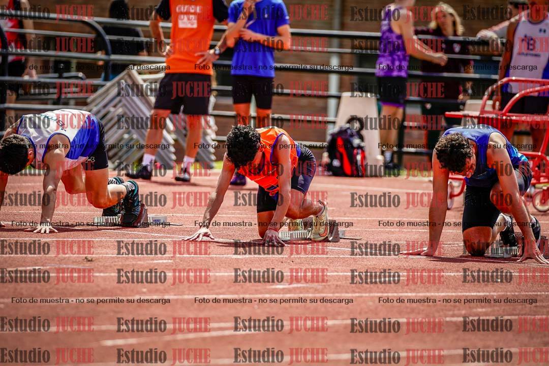 Fotos de los 100 m de varones