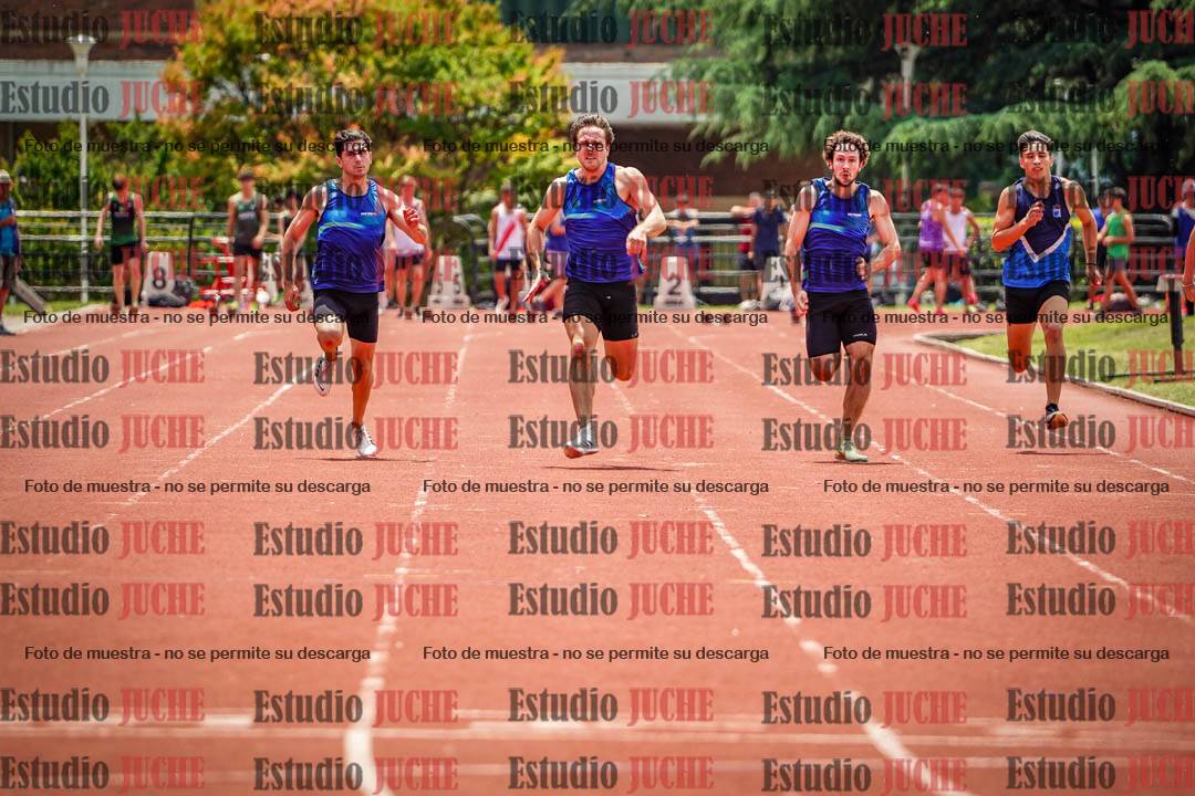 Fotos de los 100 m llanos de varones