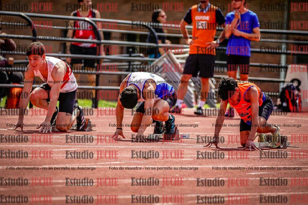 Fotos de los 100 m de varones