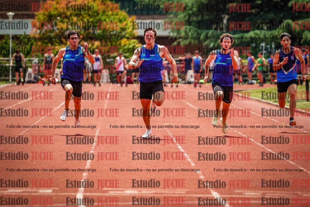Fotos de los 100 m llanos de varones
