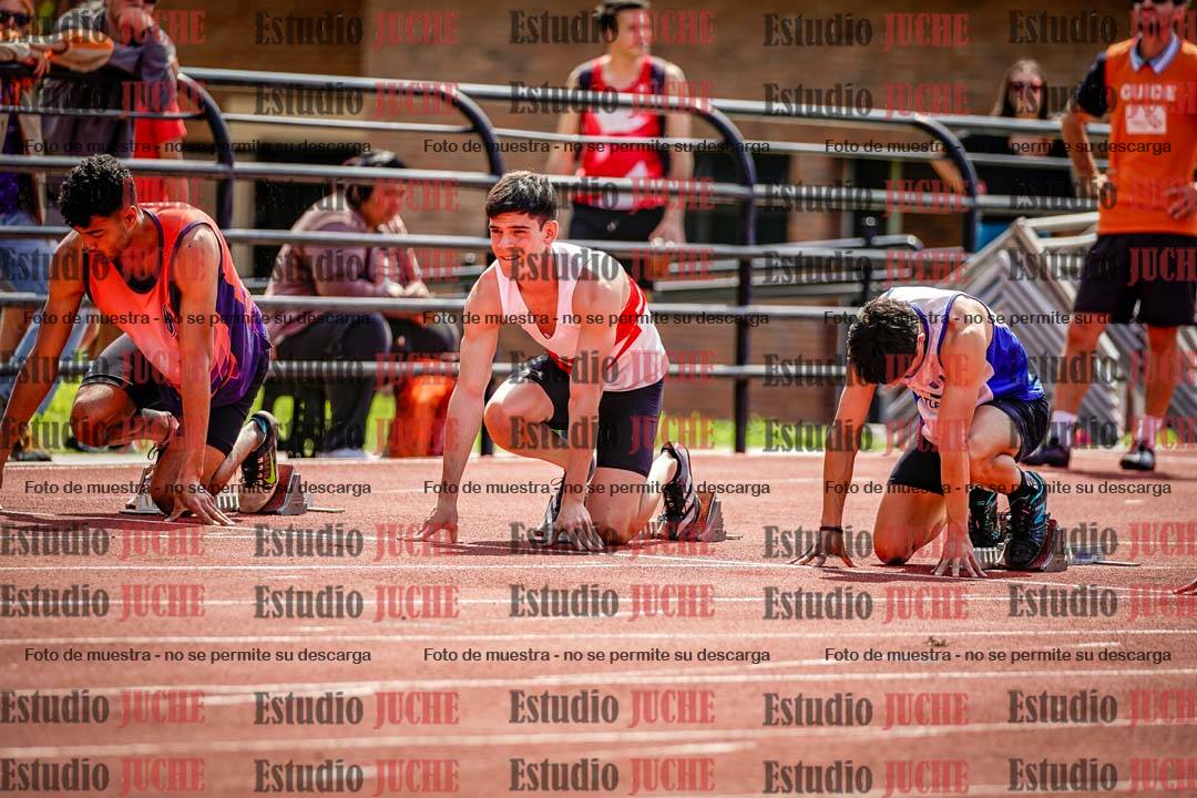 Fotos de los 100 m de varones