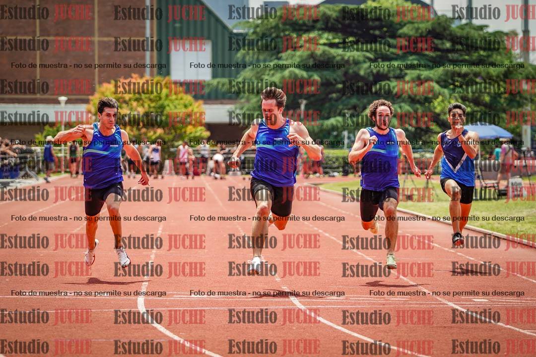 Fotos de los 100 m llanos de varones