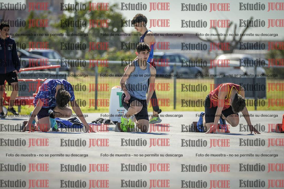 Fotos de los 100 m llanos de varones