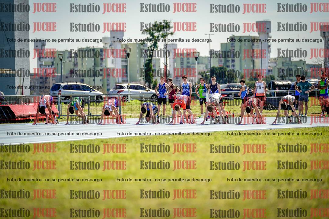 Fotos de los 100 m llanos de varones