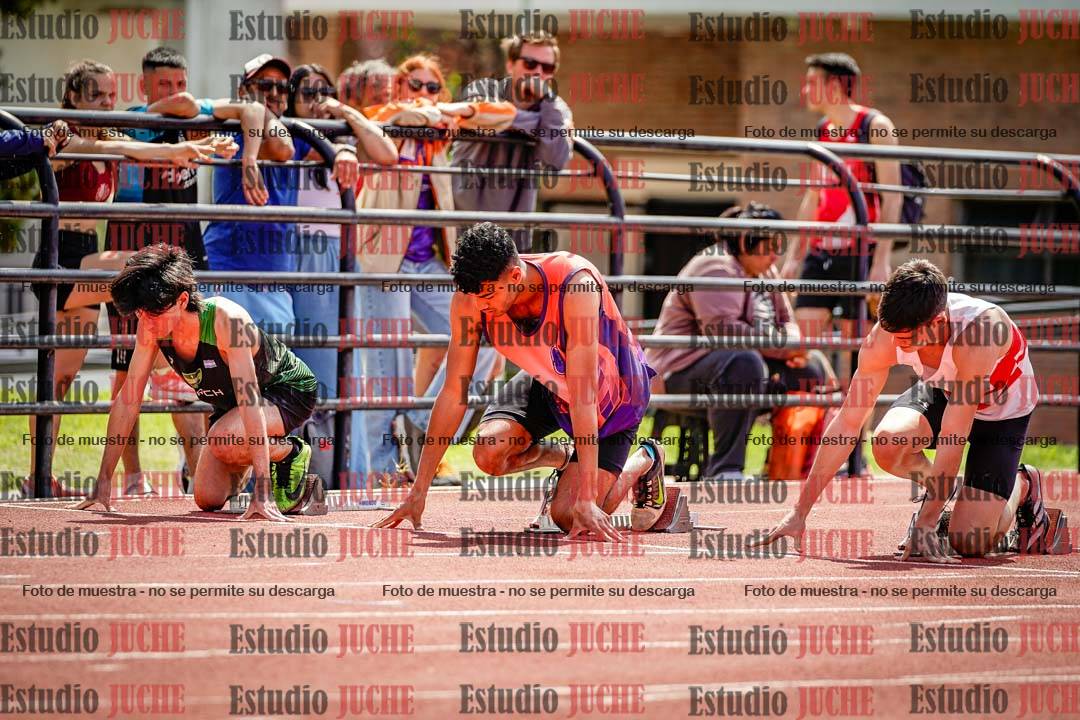 Fotos de los 100 m de varones