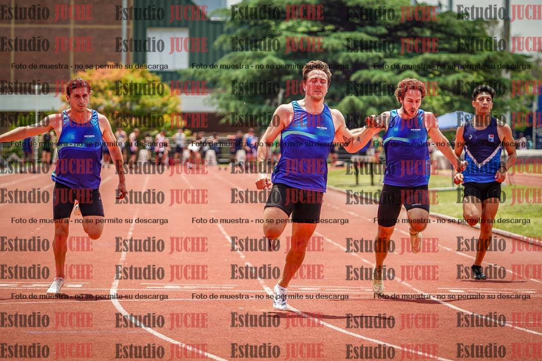 Fotos de los 100 m llanos de varones
