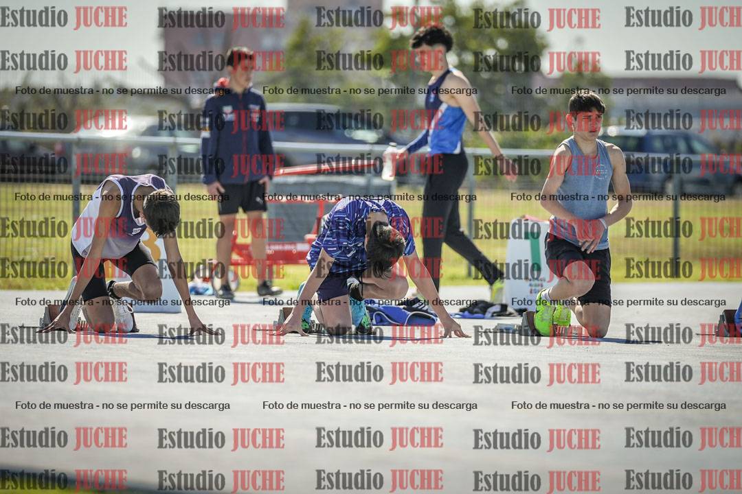 Fotos de los 100 m llanos de varones
