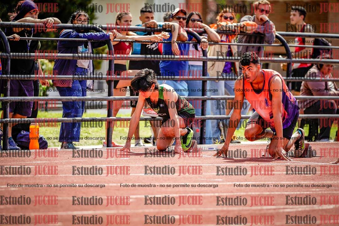 Fotos de los 100 m de varones