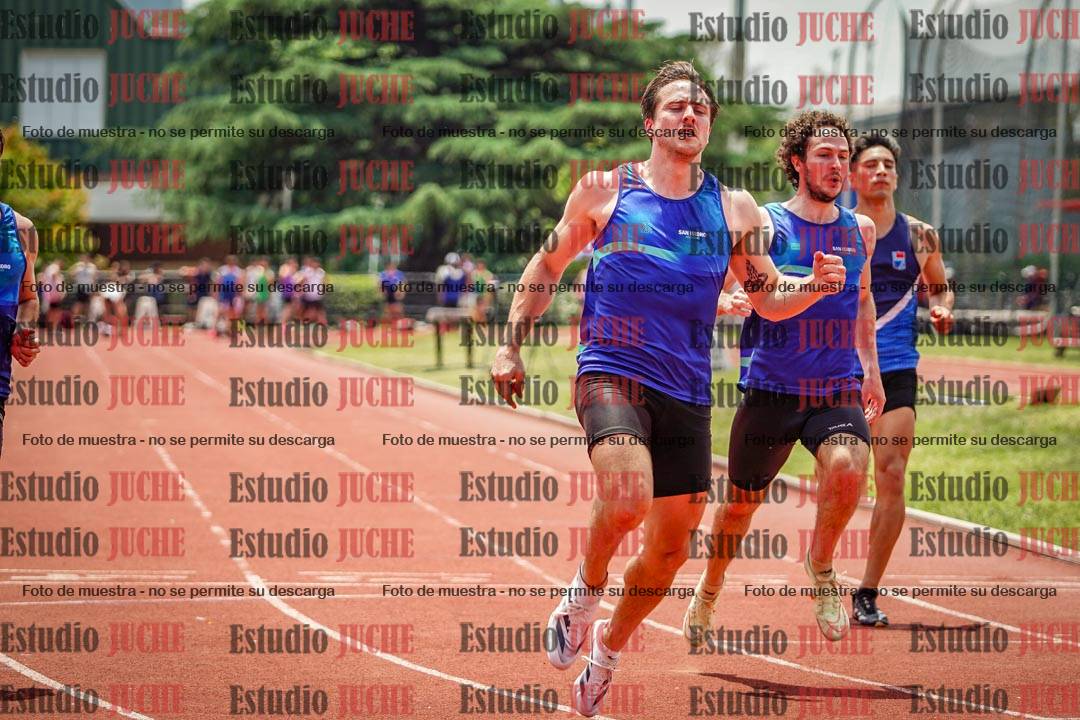 Fotos de los 100 m llanos de varones
